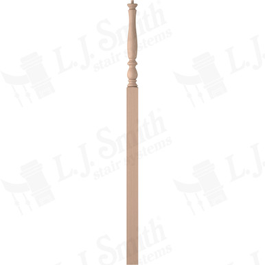 L.J. Smith 3-1/4" Intermediate Landing Newel · LJP-3918-M — stair parts selection with LeviArs Design & Remodeling