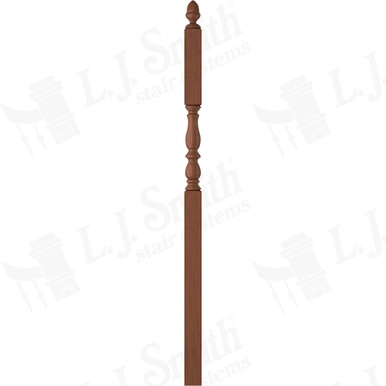 L.J. Smith 3-1/4" Intermediate Landing Newel · LJP-3946-C — stair parts selection with LeviArs Design & Remodeling