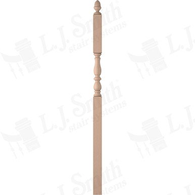 L.J. Smith 3-1/4" Intermediate Landing Newel · LJP-3946-M — stair parts selection with LeviArs Design & Remodeling
