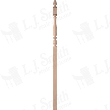 L.J. Smith 3-1/4" Intermediate Landing Newel · LJP-3958-B — stair parts selection with LeviArs Design & Remodeling