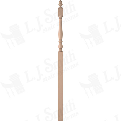 L.J. Smith 3-1/4" Intermediate Landing Newel · LJP-3958-M — stair parts selection with LeviArs Design & Remodeling