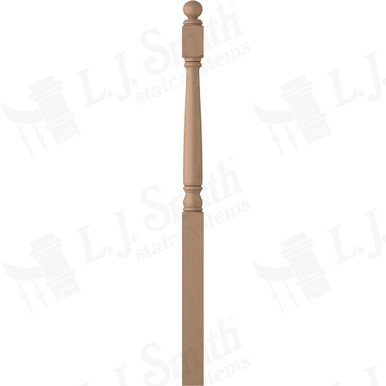 L.J. Smith 3-1/4" Long Utility Newel · LJ-4182BT-P — stair parts selection with LeviArs Design & Remodeling