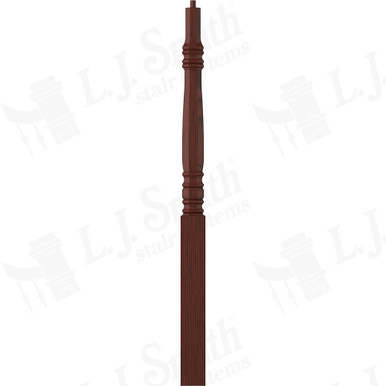 L.J. Smith 3-1/4" Long Utility Newel · LJ-42748-MH — stair parts selection with LeviArs Design & Remodeling