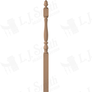 L.J. Smith 3-1/4" Long Utility Newel · LJB-3942-P — stair parts selection with LeviArs Design & Remodeling