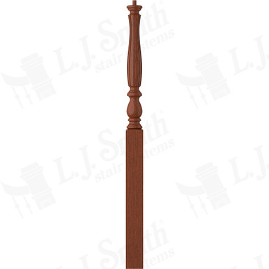 L.J. Smith 3-1/4" Long Utility Newel · LJF-3914-BRZC — stair parts selection with LeviArs Design & Remodeling