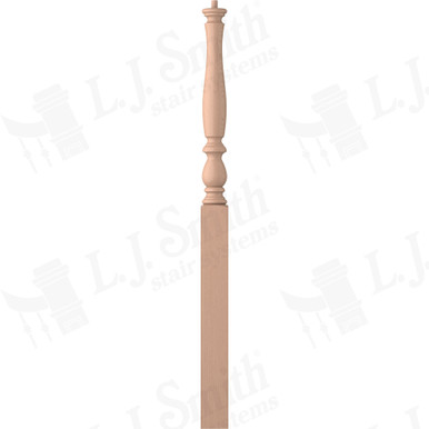 L.J. Smith 3-1/4" Long Utility Newel · LJP-3914-HM — stair parts selection with LeviArs Design & Remodeling
