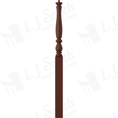 L.J. Smith 3-1/4" Long Utility Newel · LJP-3914-MH — stair parts selection with LeviArs Design & Remodeling