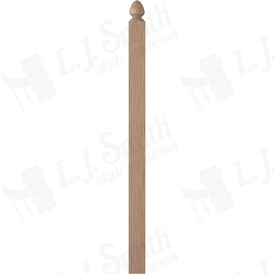 L.J. Smith 3-1/4" Second Floor Landing Newel · LJ-4005-HK — stair parts selection with LeviArs Design & Remodeling