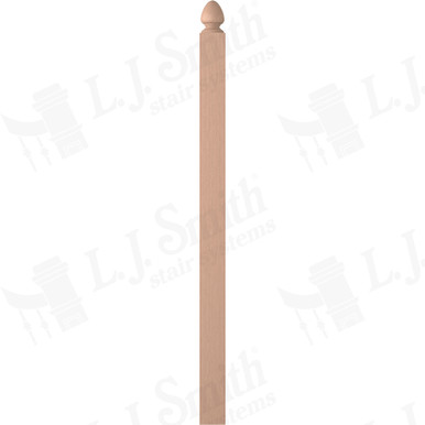 L.J. Smith 3-1/4" Second Floor Landing Newel · LJ-4005-HM — stair parts selection with LeviArs Design & Remodeling