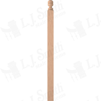 L.J. Smith 3-1/4" Second Floor Landing Newel · LJ-4005SCR-H — stair parts selection with LeviArs Design & Remodeling