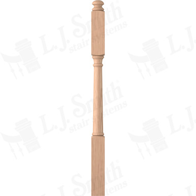 L.J. Smith 3-1/4" Second Floor Landing Newel · LJ-4045-48-H — stair parts selection with LeviArs Design & Remodeling