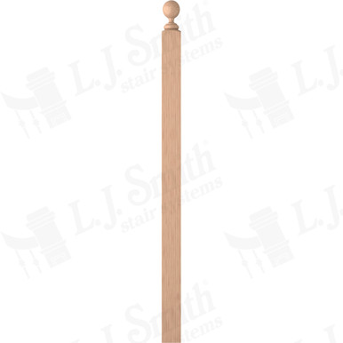 L.J. Smith 3-1/4" Second Floor Landing Newel · LJ-4105BT-H — stair parts selection with LeviArs Design & Remodeling