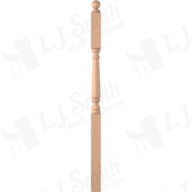 L.J. Smith 3-1/4" Second Floor Landing Newel · LJ-4155-H — stair parts selection with LeviArs Design & Remodeling