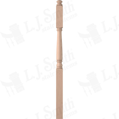 L.J. Smith 3-1/4" Second Floor Landing Newel · LJ-4185-B — stair parts selection with LeviArs Design & Remodeling