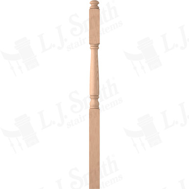 L.J. Smith 3-1/4" Second Floor Landing Newel · LJ-4185-H — stair parts selection with LeviArs Design & Remodeling