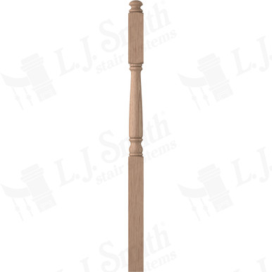 L.J. Smith 3-1/4" Second Floor Landing Newel · LJ-4185-HK — stair parts selection with LeviArs Design & Remodeling
