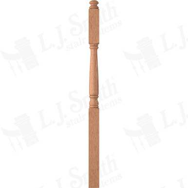 L.J. Smith 3-1/4" Second Floor Landing Newel · LJ-4185-O — stair parts selection with LeviArs Design & Remodeling