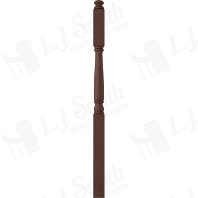 L.J. Smith 3-1/4" Second Floor Landing Newel · LJ-4185-W — stair parts selection with LeviArs Design & Remodeling