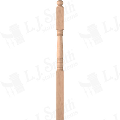 L.J. Smith 3-1/4" Second Floor Landing Newel · LJ-4503-H — stair parts selection with LeviArs Design & Remodeling