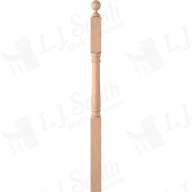 L.J. Smith 3-1/4" Second Floor Landing Newel · LJ-4905-H — stair parts selection with LeviArs Design & Remodeling