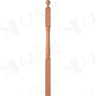 L.J. Smith 3-1/4" Second Floor Landing Newel · LJ-4905-O — stair parts selection with LeviArs Design & Remodeling