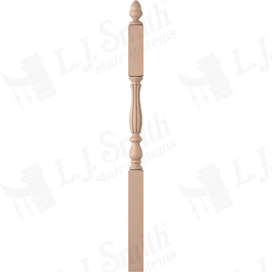 L.J. Smith 3-1/4" Second Floor Landing Newel · LJB-3945-B — stair parts selection with LeviArs Design & Remodeling