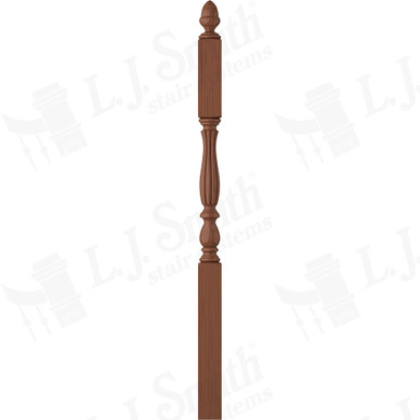 L.J. Smith 3-1/4" Second Floor Landing Newel · LJB-3945-C — stair parts selection with LeviArs Design & Remodeling