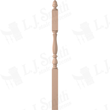 L.J. Smith 3-1/4" Second Floor Landing Newel · LJB-3945-M — stair parts selection with LeviArs Design & Remodeling
