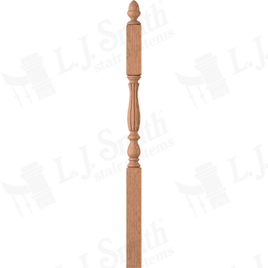 L.J. Smith 3-1/4" Second Floor Landing Newel · LJB-3945-O — stair parts selection with LeviArs Design & Remodeling