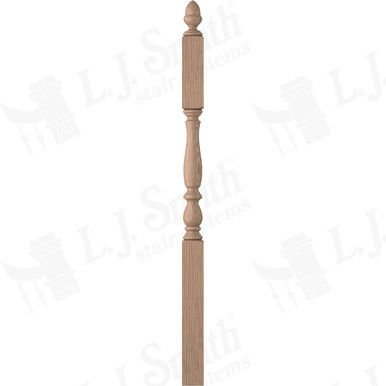 L.J. Smith 3-1/4" Second Floor Landing Newel · LJP-3945-HK — stair parts selection with LeviArs Design & Remodeling