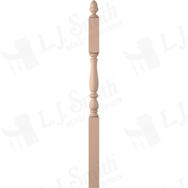 L.J. Smith 3-1/4" Second Floor Landing Newel · LJP-3945-M — stair parts selection with LeviArs Design & Remodeling