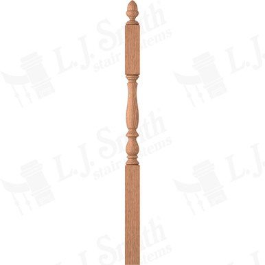 L.J. Smith 3-1/4" Second Floor Landing Newel · LJP-3945-O — stair parts selection with LeviArs Design & Remodeling
