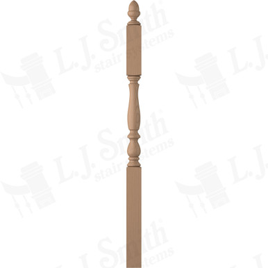 L.J. Smith 3-1/4" Second Floor Landing Newel · LJP-3945-P — stair parts selection with LeviArs Design & Remodeling