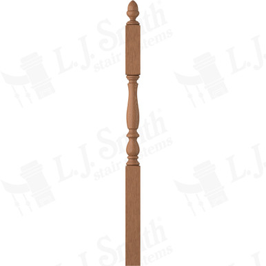 L.J. Smith 3-1/4" Second Floor Landing Newel · LJP-3945-WO — stair parts selection with LeviArs Design & Remodeling