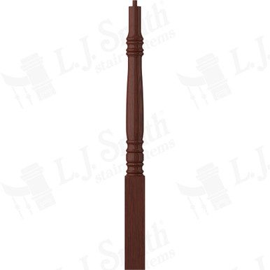 L.J. Smith 3-1/4" Short Utility Newel · LJ-4270-MH — stair parts selection with LeviArs Design & Remodeling