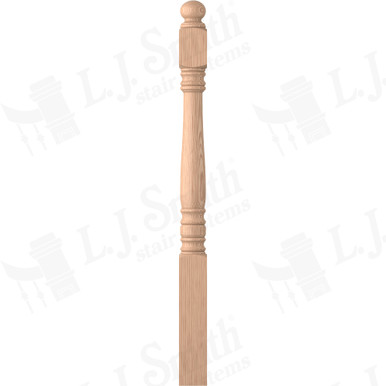 L.J. Smith 3-1/4" Short Utility Newel · LJ-4500-H — stair parts selection with LeviArs Design & Remodeling