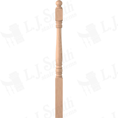 L.J. Smith 3-1/4" Short Utility Newel · LJ-4600-H — stair parts selection with LeviArs Design & Remodeling