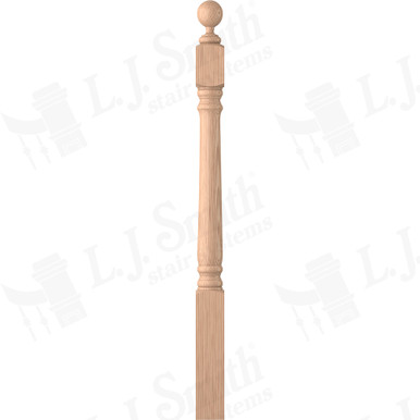 L.J. Smith 3-1/4" Short Utility Newel · LJ-4900-H — stair parts selection with LeviArs Design & Remodeling