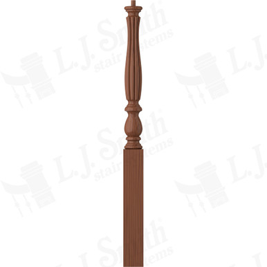 L.J. Smith 3-1/4" Short Utility Newel · LJB-3910-C — stair parts selection with LeviArs Design & Remodeling