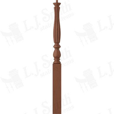 L.J. Smith 3-1/4" Short Utility Newel · LJB-3910-HC — stair parts selection with LeviArs Design & Remodeling