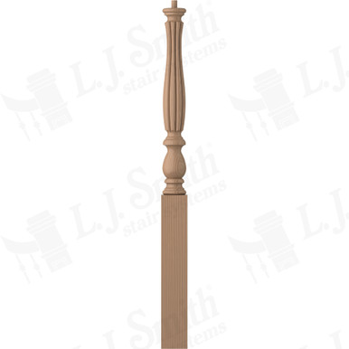 L.J. Smith 3-1/4" Short Utility Newel · LJB-3910-P — stair parts selection with LeviArs Design & Remodeling