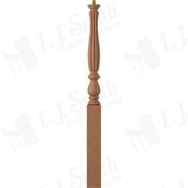 L.J. Smith 3-1/4" Short Utility Newel · LJB-3910-WO — stair parts selection with LeviArs Design & Remodeling