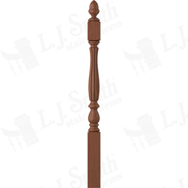 L.J. Smith 3-1/4" Short Utility Newel · LJB-3940-C — stair parts selection with LeviArs Design & Remodeling