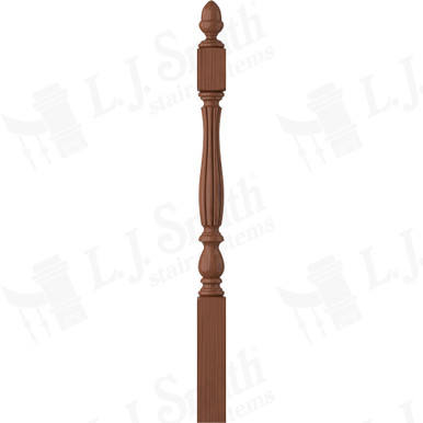 L.J. Smith 3-1/4" Short Utility Newel · LJB-3940-HC — stair parts selection with LeviArs Design & Remodeling