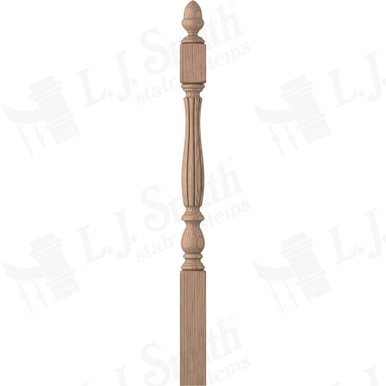 L.J. Smith 3-1/4" Short Utility Newel · LJB-3940-HK — stair parts selection with LeviArs Design & Remodeling