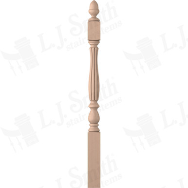 L.J. Smith 3-1/4" Short Utility Newel · LJB-3940-M — stair parts selection with LeviArs Design & Remodeling