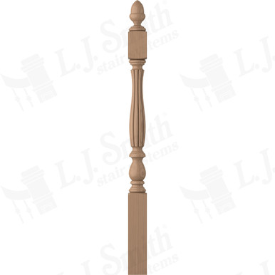 L.J. Smith 3-1/4" Short Utility Newel · LJB-3940-P — stair parts selection with LeviArs Design & Remodeling