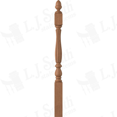 L.J. Smith 3-1/4" Short Utility Newel · LJB-3940-WO — stair parts selection with LeviArs Design & Remodeling