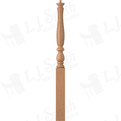 L.J. Smith 3-1/4" Short Utility Newel · LJF-3910-AL — stair parts selection with LeviArs Design & Remodeling