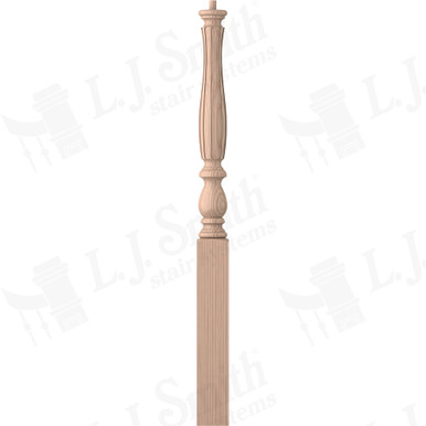 L.J. Smith 3-1/4" Short Utility Newel · LJF-3910-B — stair parts selection with LeviArs Design & Remodeling